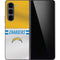 NFL Los Angeles Chargers White Striped Galaxy Z Fold5 5G Skin